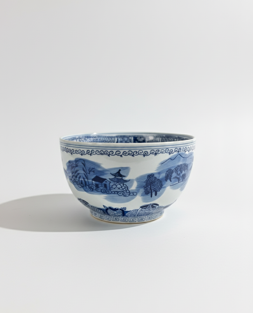 Bolle - Blå og Hvit Chinoiserie
