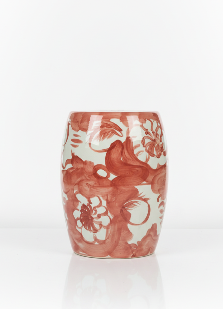 Garden Stool - Korall-Rød