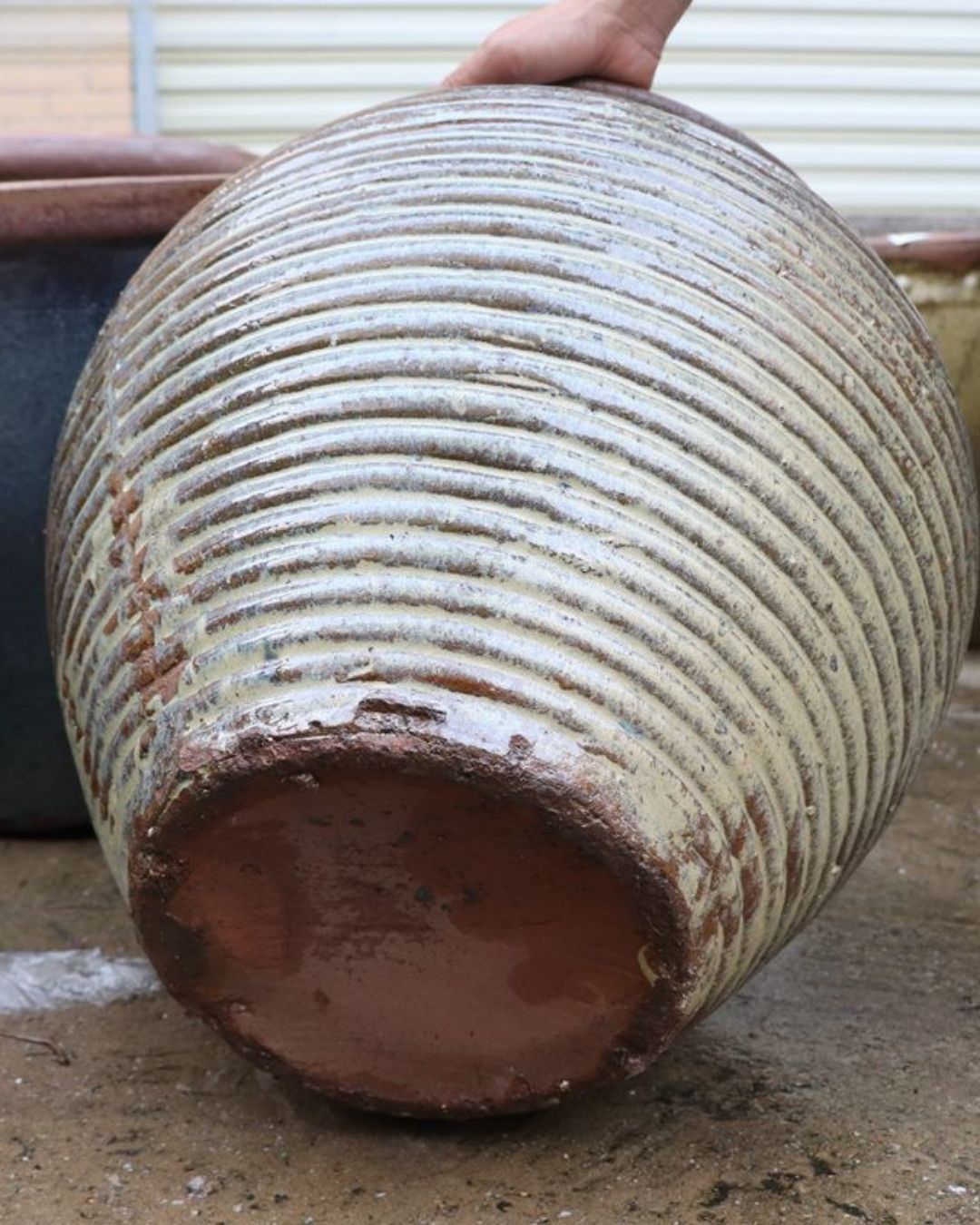 Blomsterpotte - Rillet Kiln
