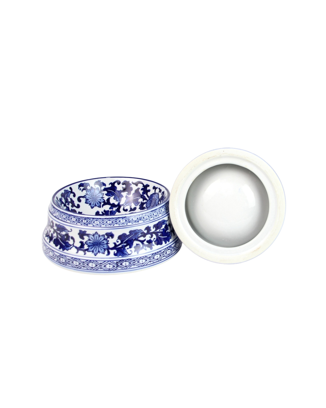 Hunde- & katteskål - Blå Chinoiserie