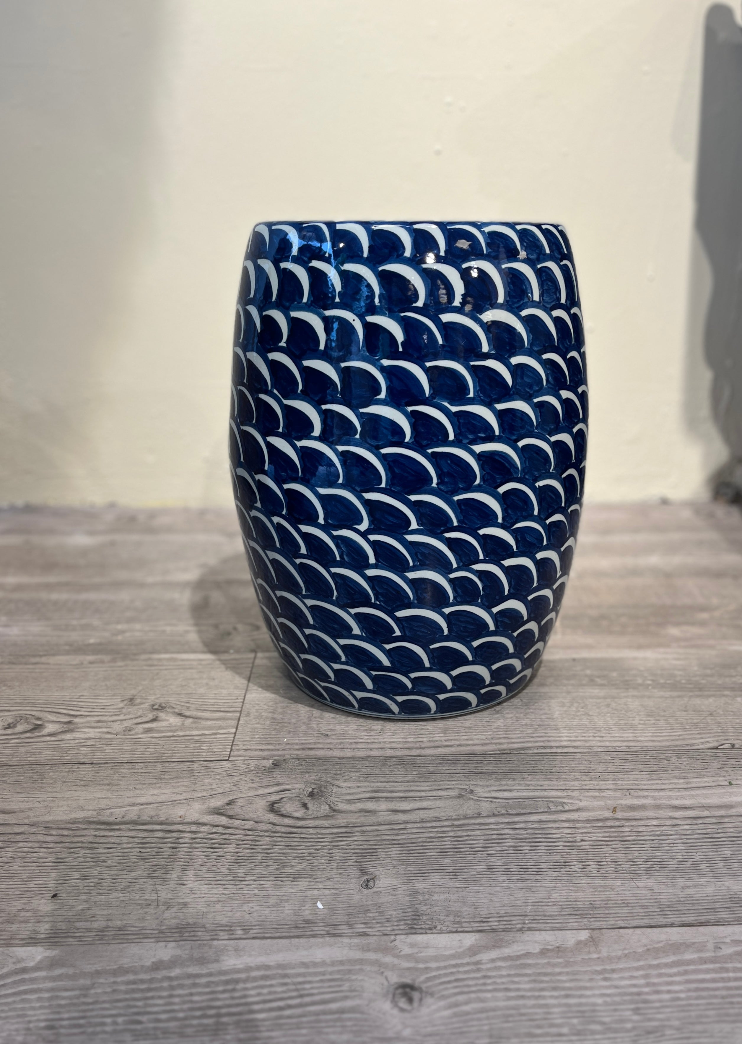 Garden Stool - Blå Bølger