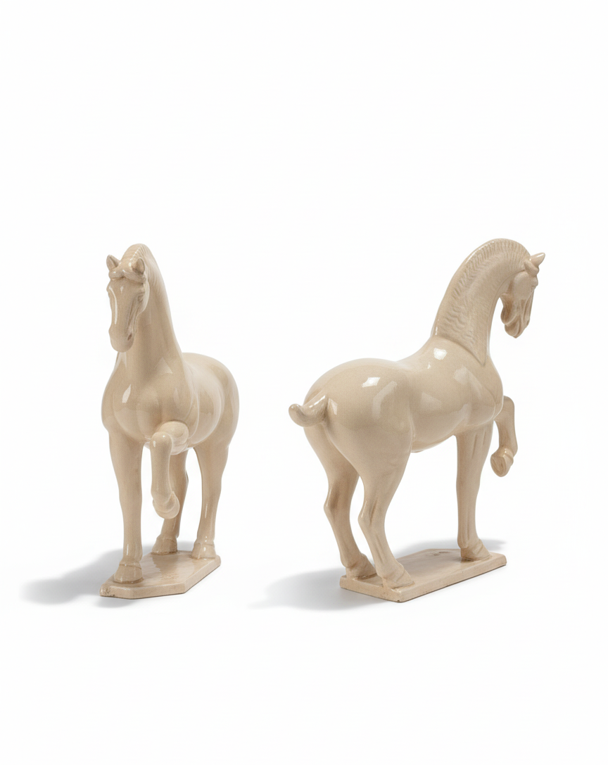 Figur - Krem-farget Hest