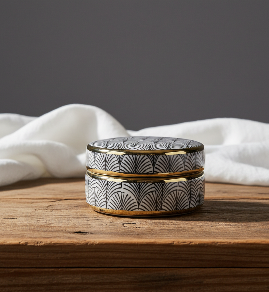 Trinket Box - Art Deco Mønster