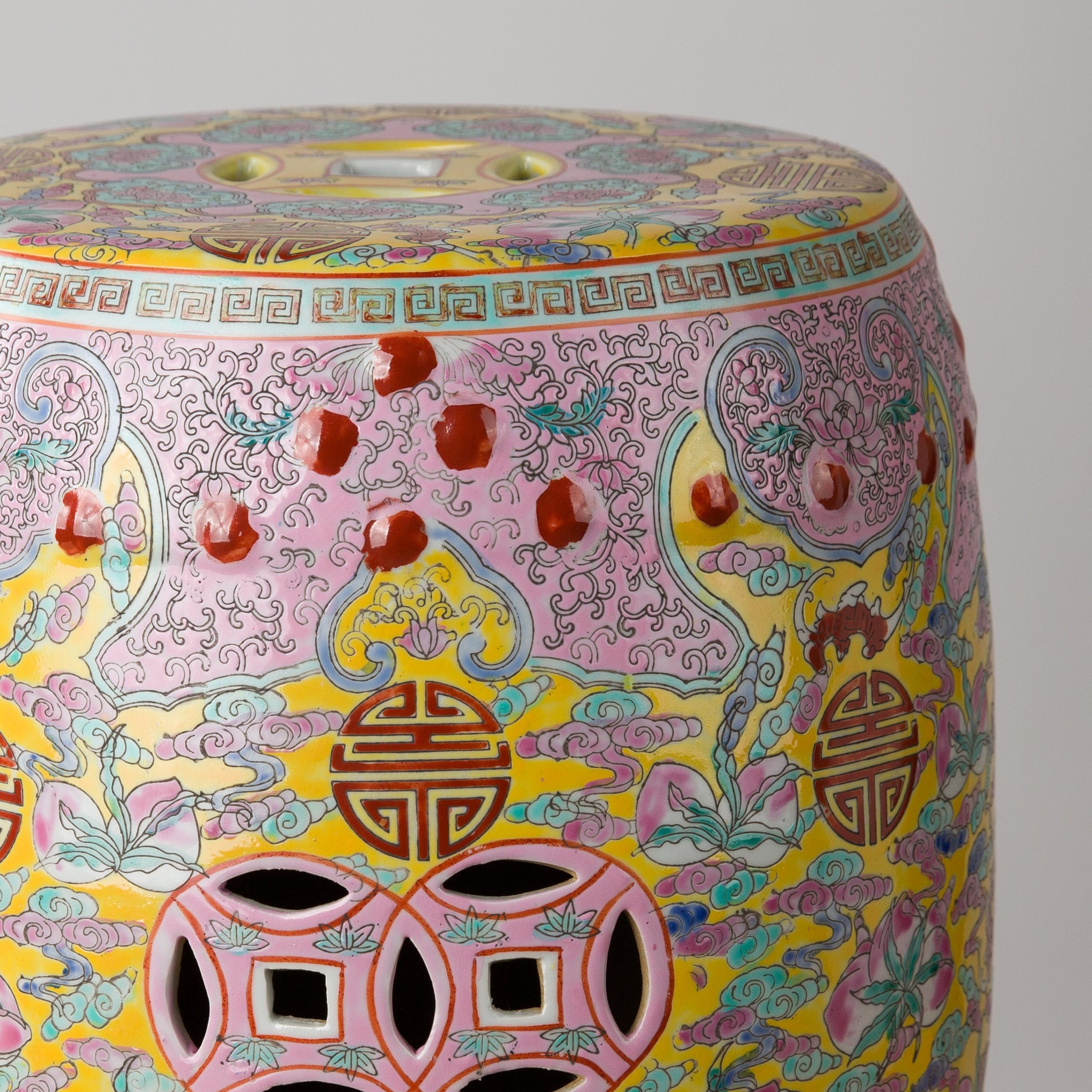 Garden Stool - Famille Rose