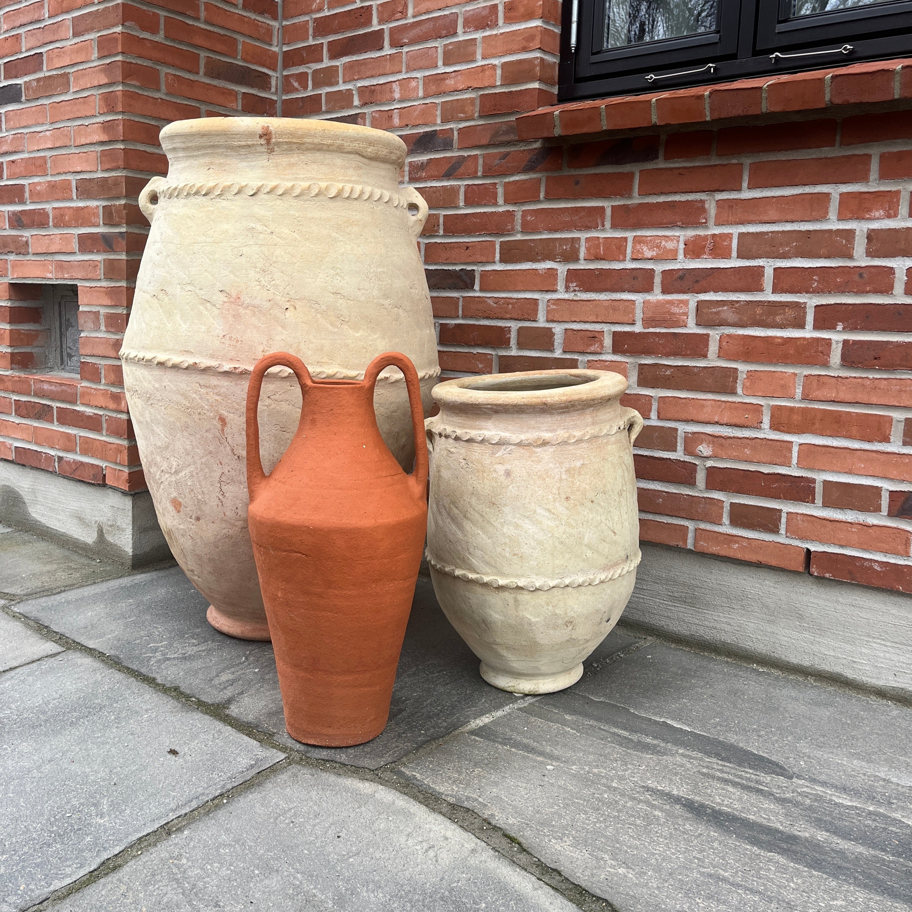 Krukke - "Antikk Stil" Terrakotta Urne