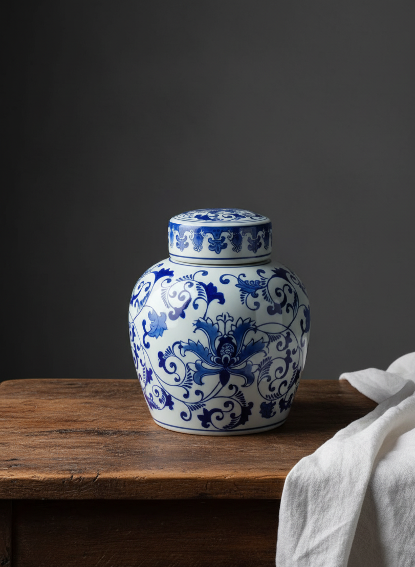 Chinoiserie Tea Jar