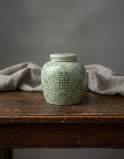 Double Happiness Tea Jar