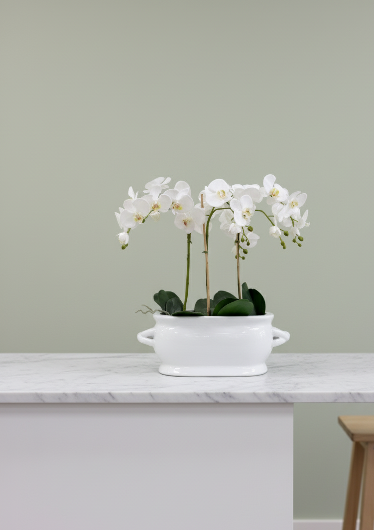 Blomsterpotte - Hvit Jardinière