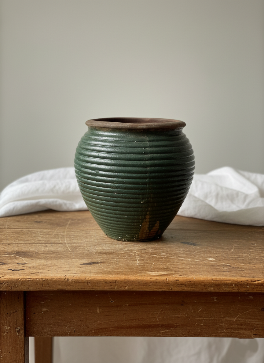 Rillet kiln blomsterpotte