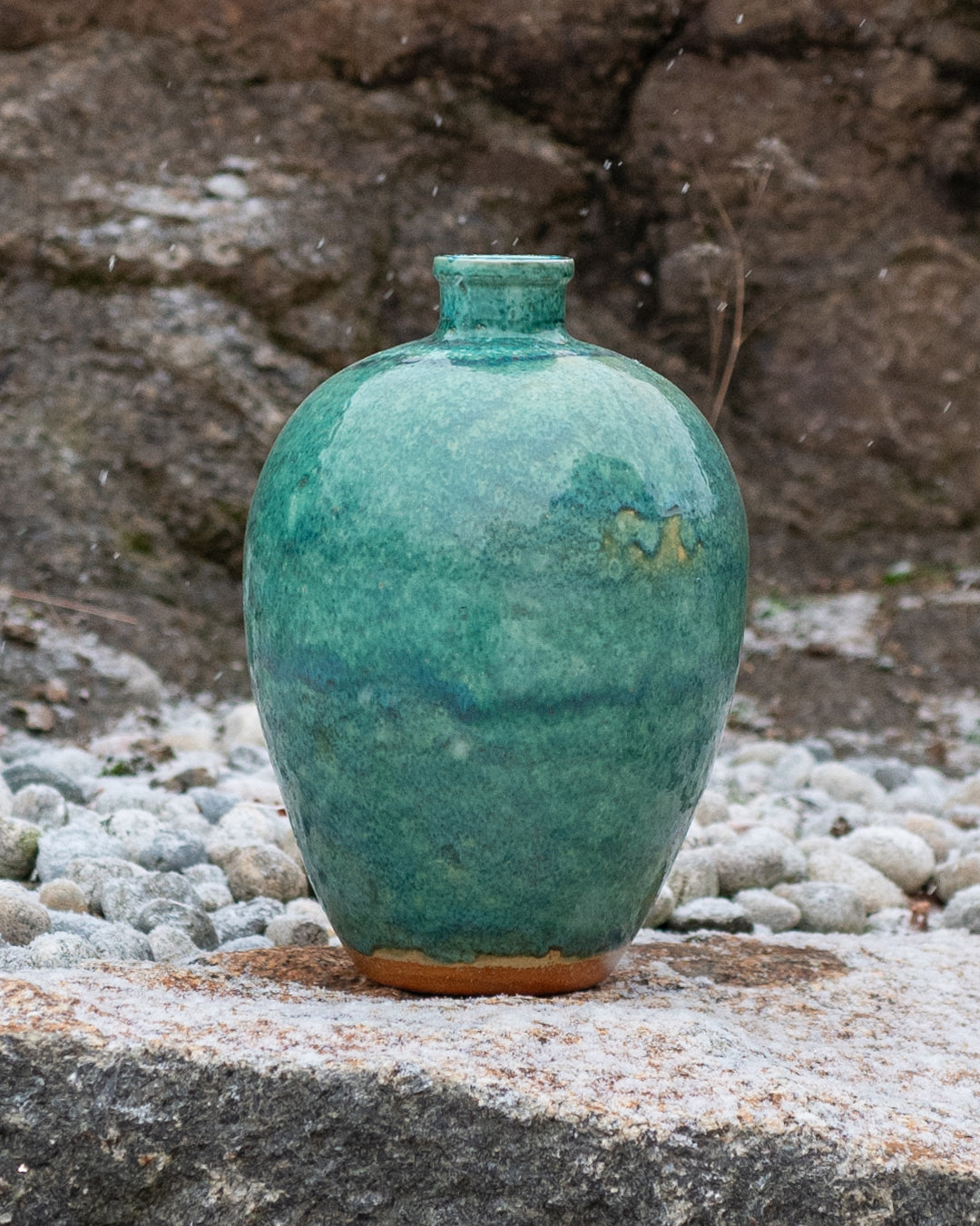 Sea green vase