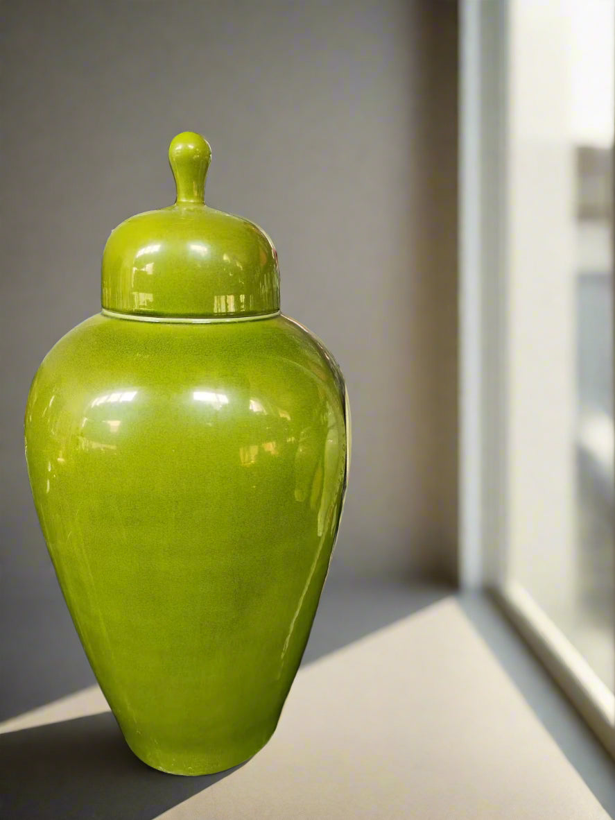 Lime-grønn krukke