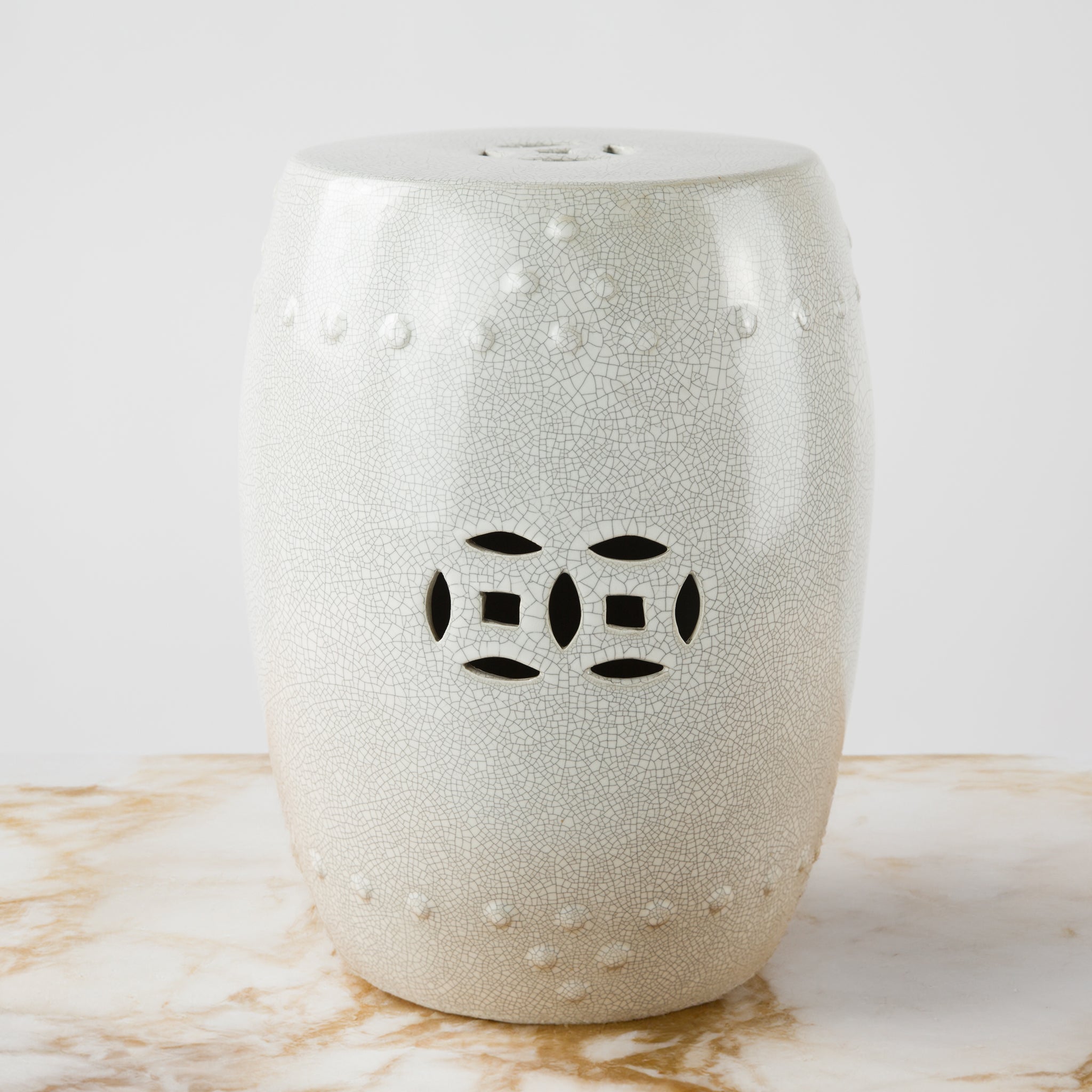 Garden Stool - Krakkelert