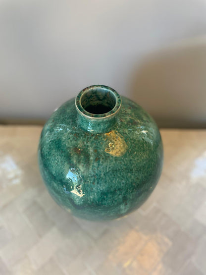 Sea green vase