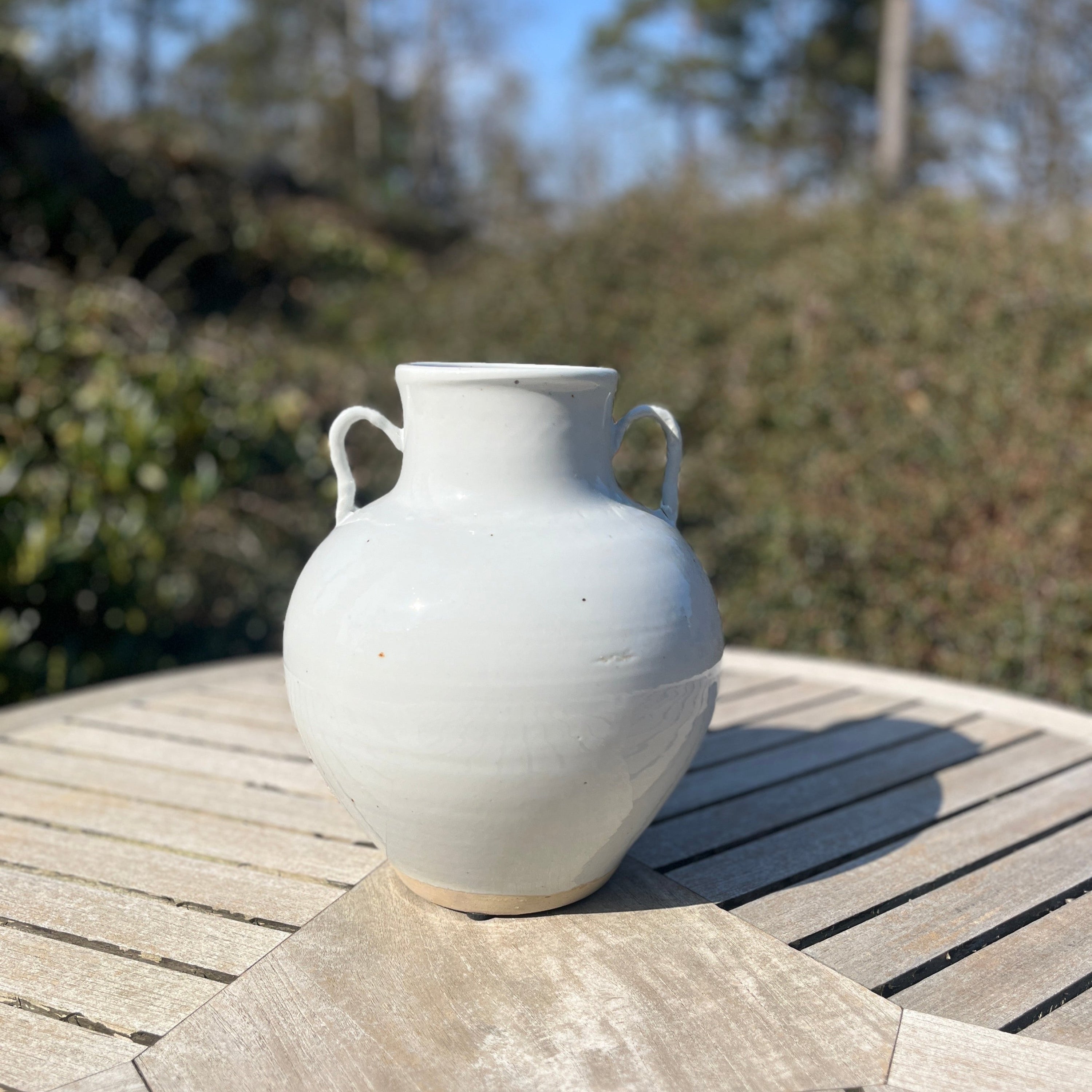 Vase - Rustikk Hvit
