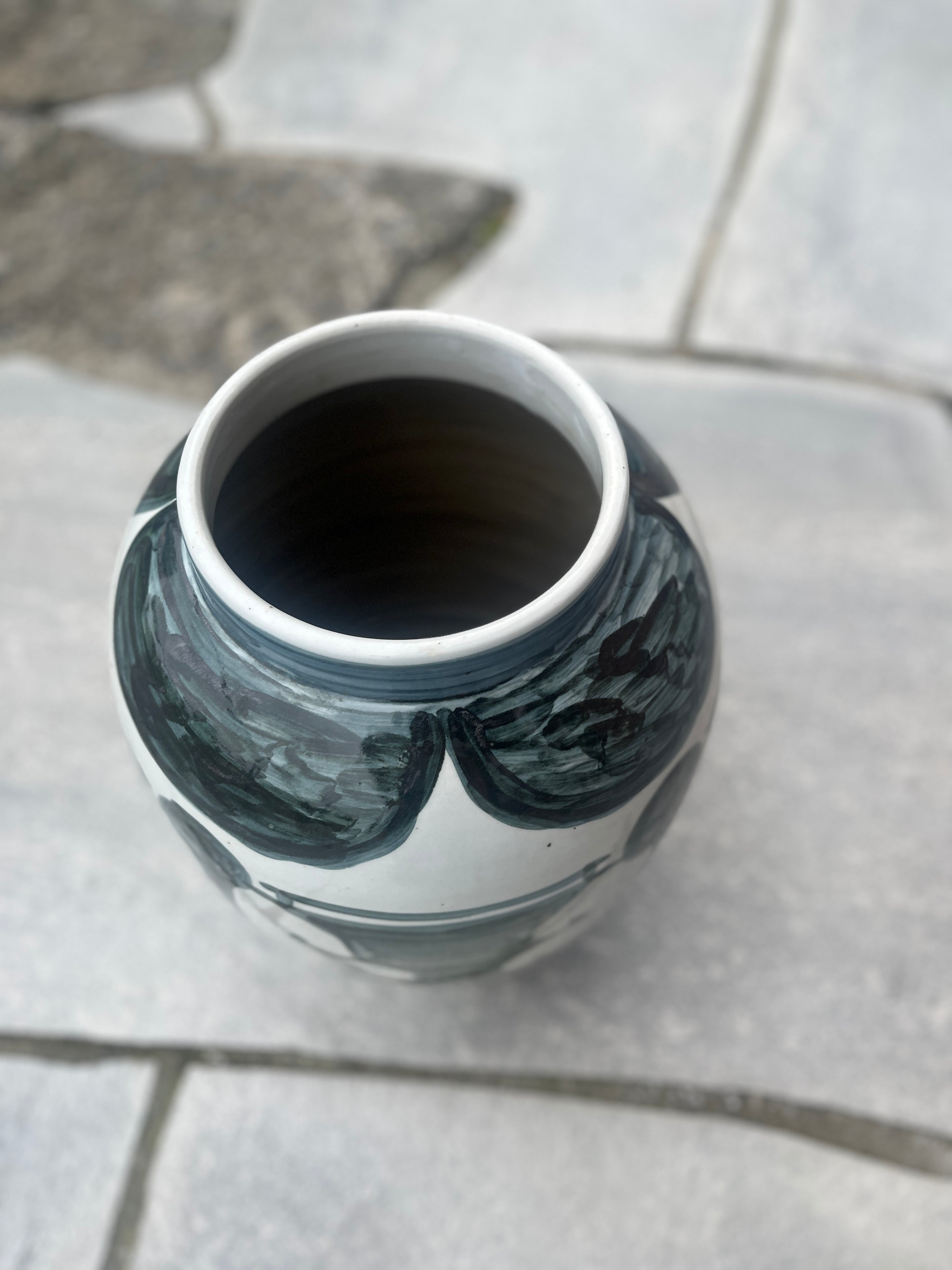 Vase - Hvitt med Mønster