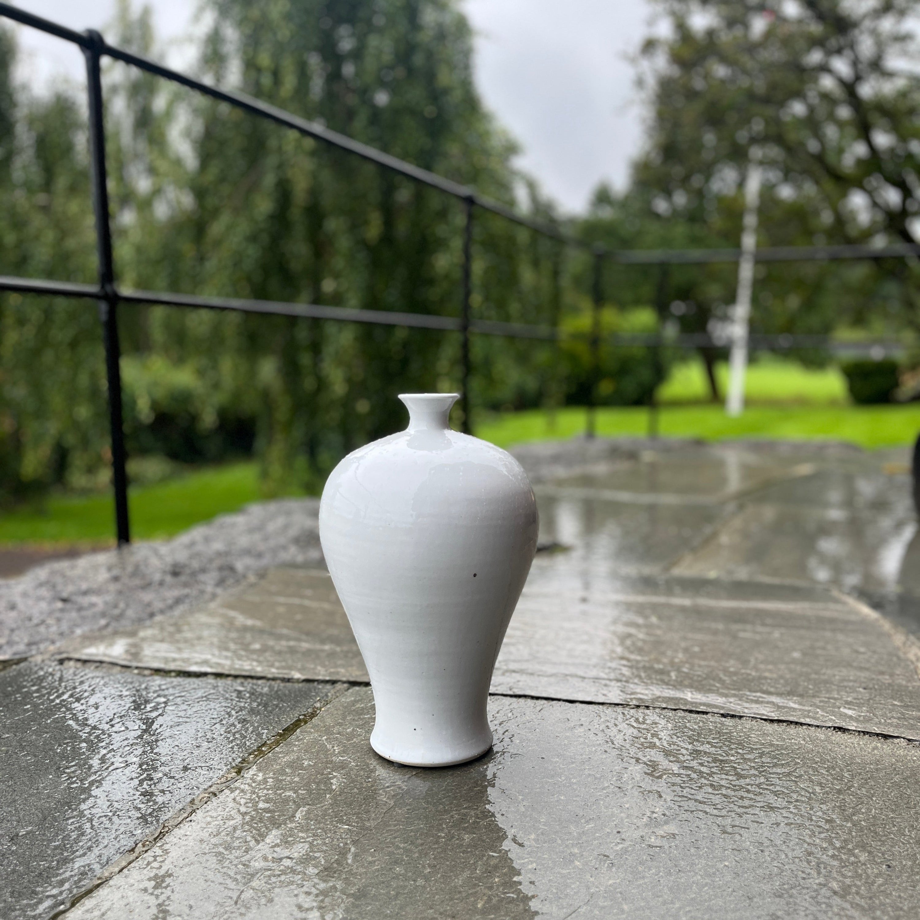 Vase - Rustikk Hvit