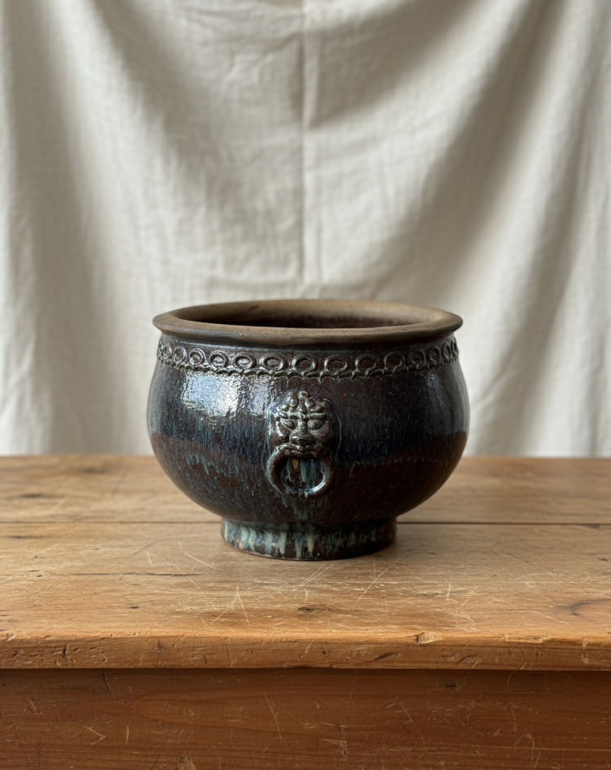 Blomsterpotte - Løvehode Kiln