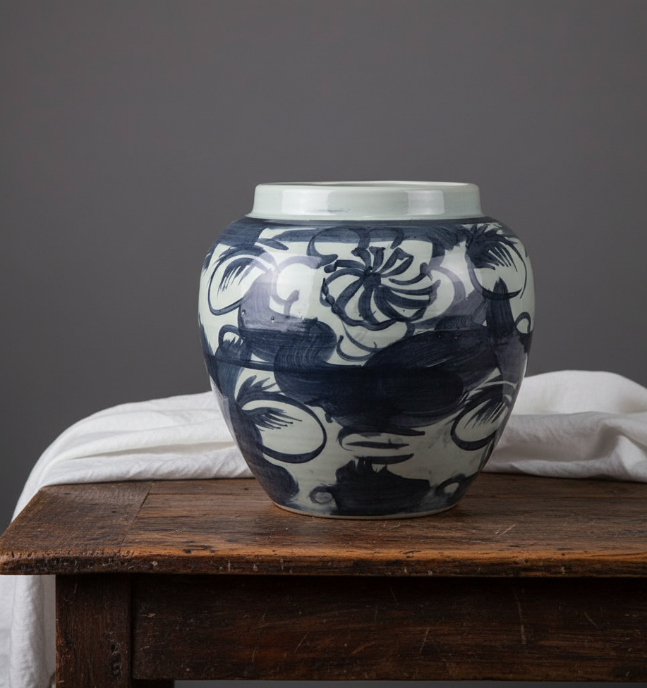 Mørk blå Cloud vase