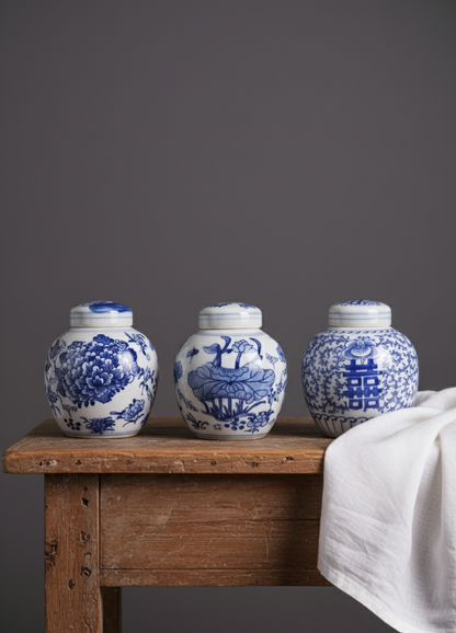 Små Chinoiserie Tea Jars