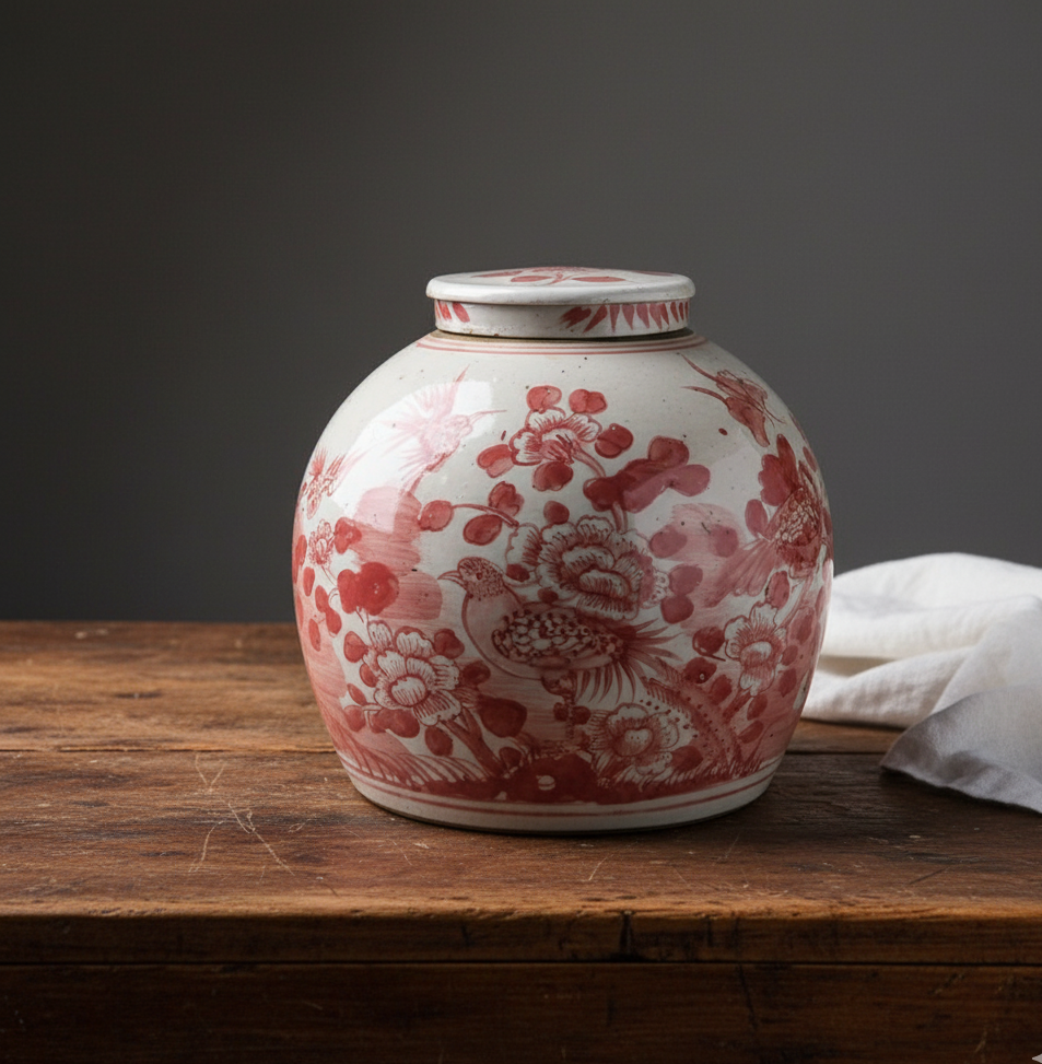 Chinoiserie Tea Jar