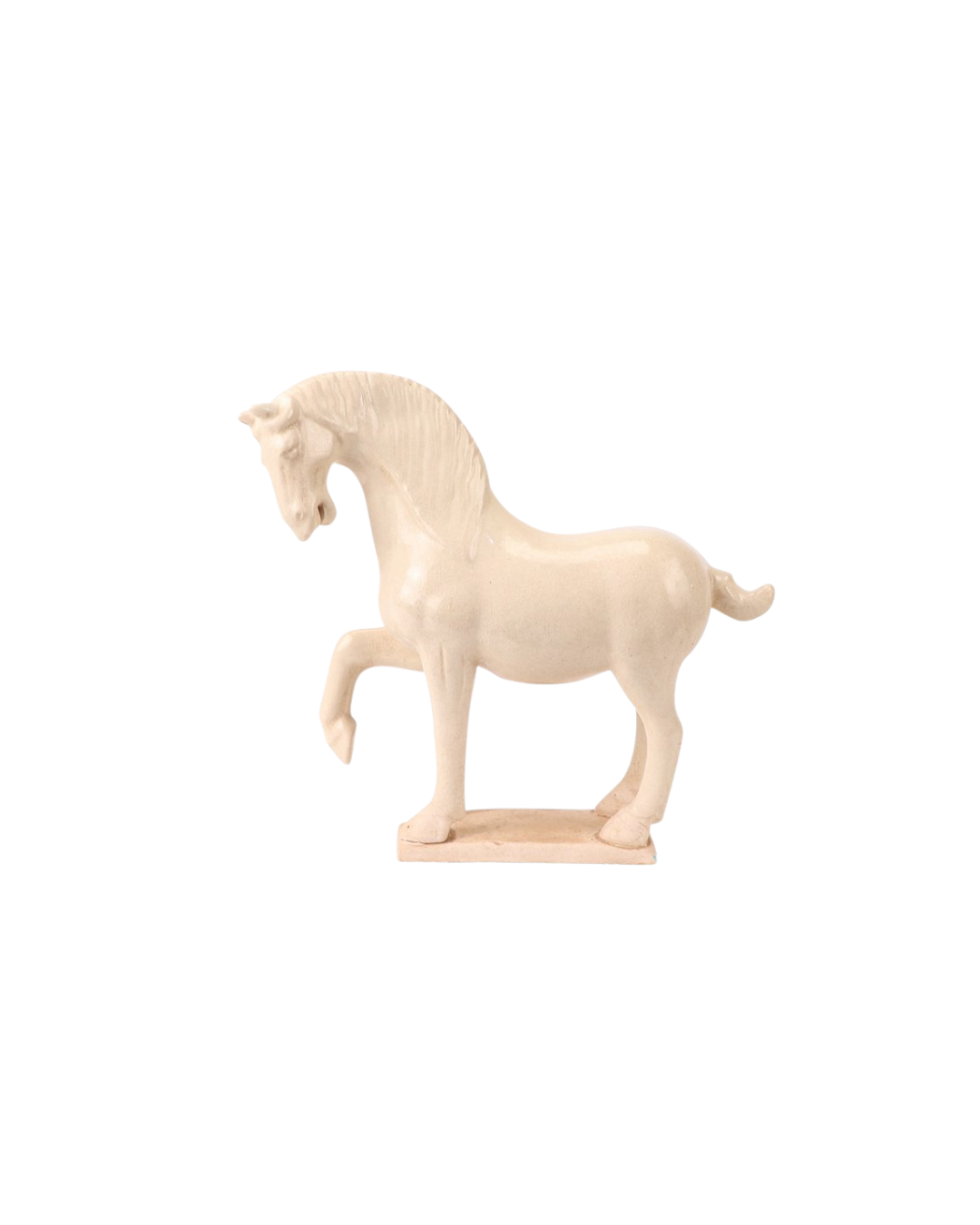 Krem-farget hest figur