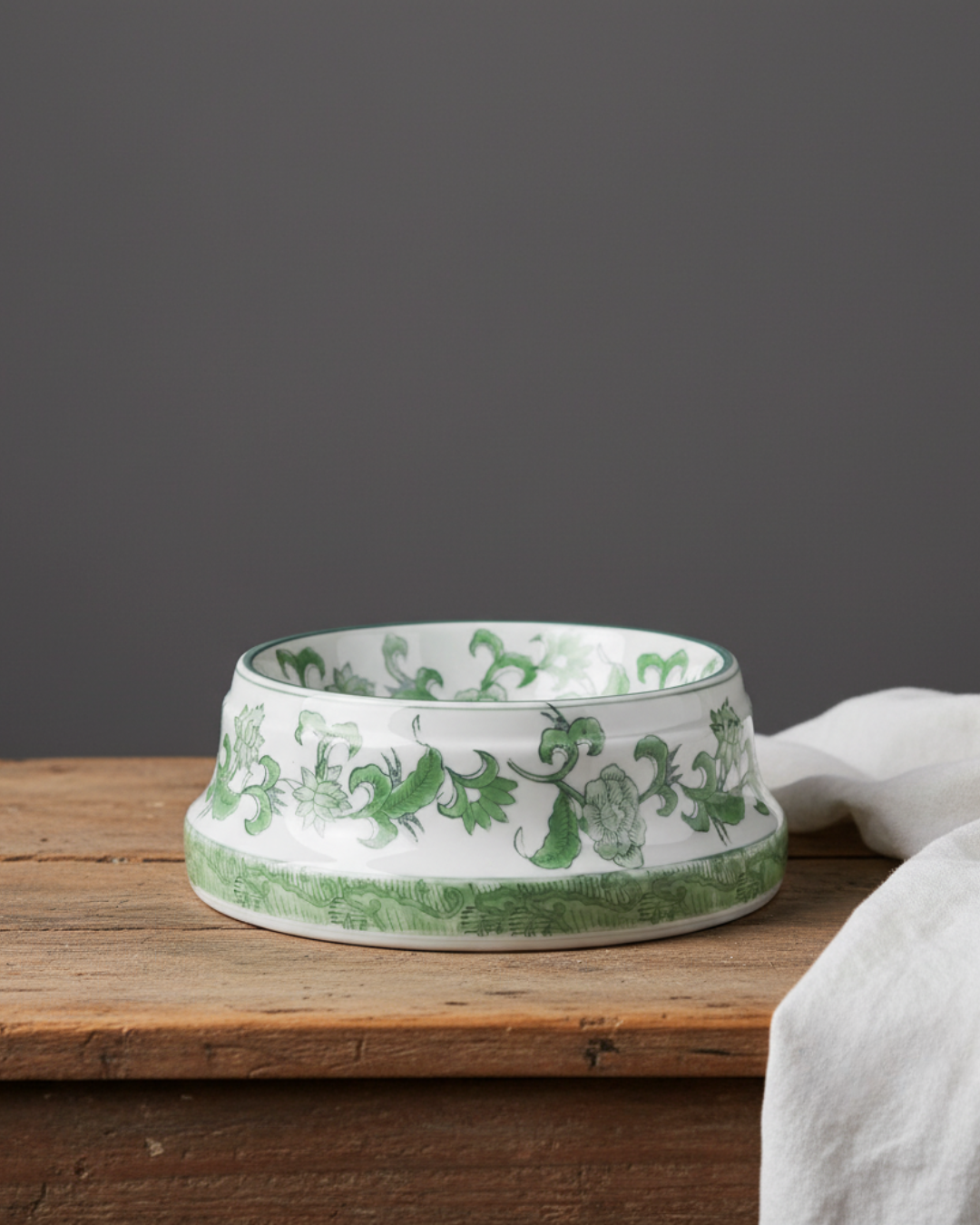 Hunde- &amp; katteskål - Grønn Chinoiserie