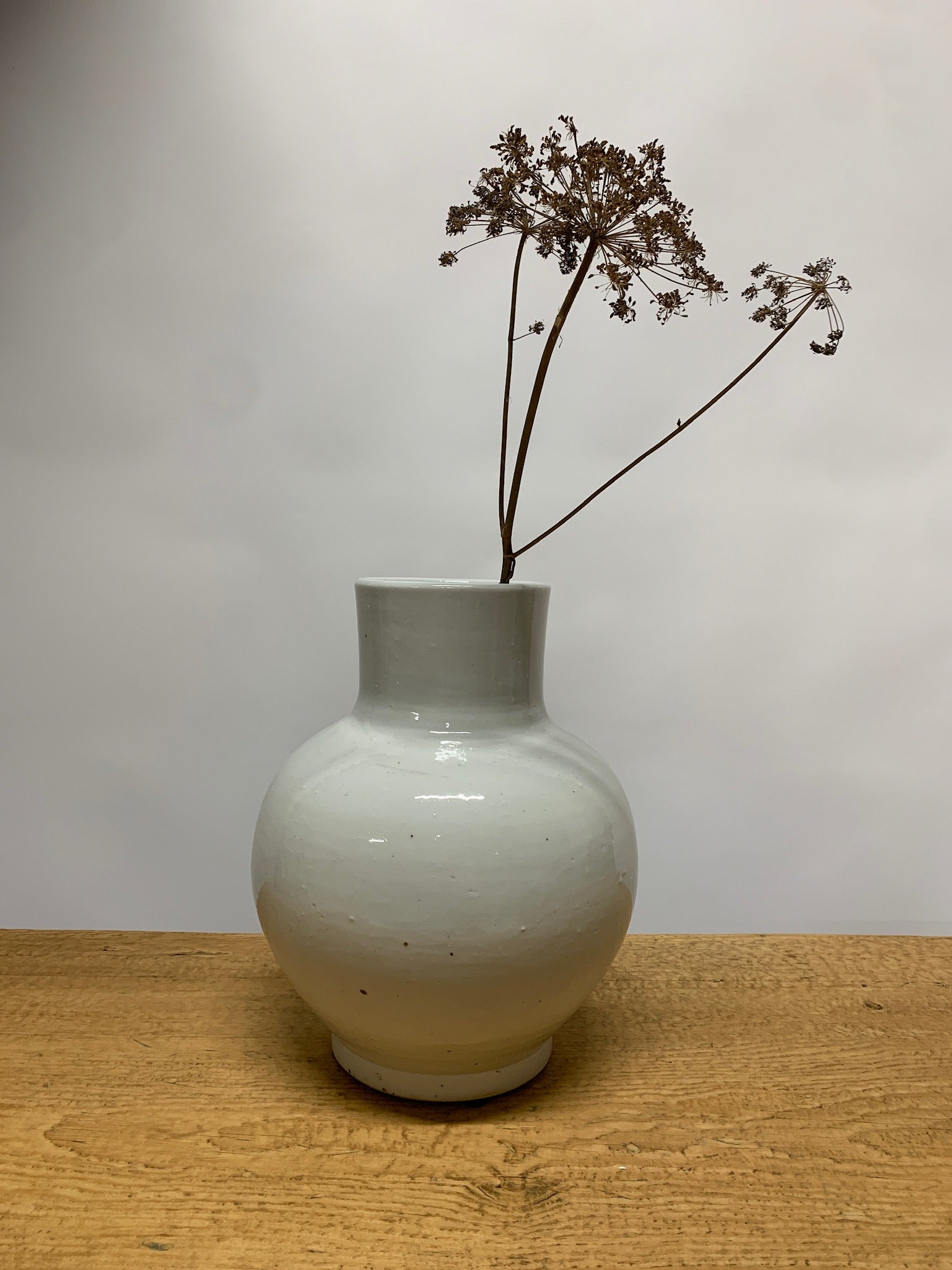 Vase - Rustikk Hvit